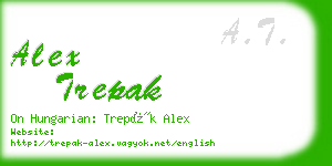 alex trepak business card